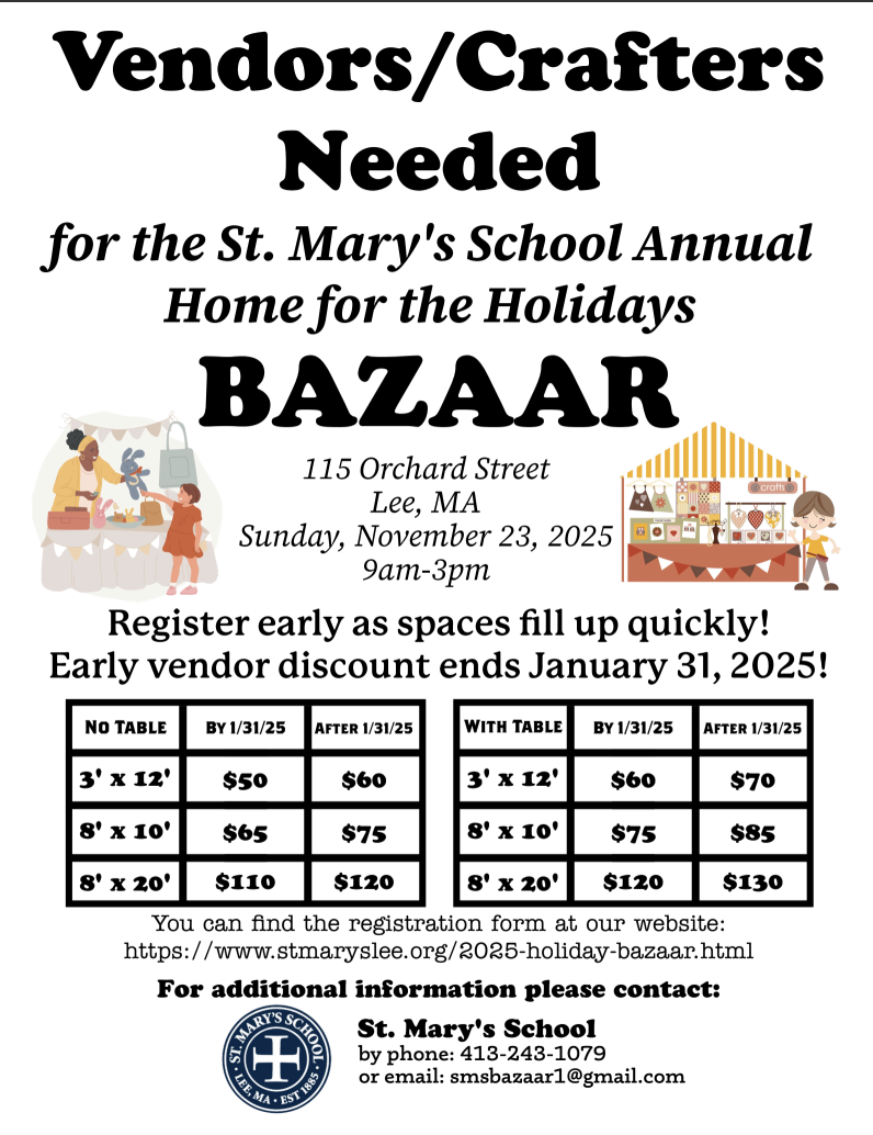 Bazaar Vendors Wanted!